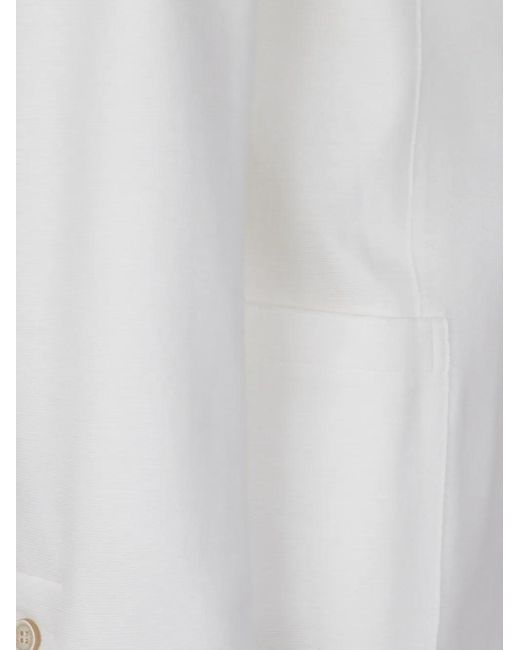 Eleventy White Button Blazer for men