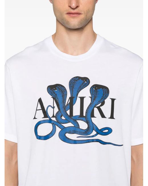 Amiri Blue Poison Cotton T-Shirt for men