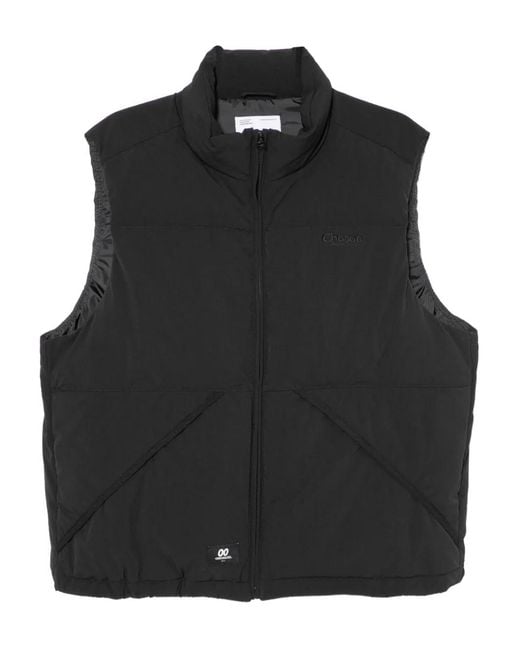 Chocoolate Men's Black Logo-Embroidered Gilet