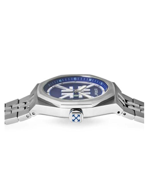 Off-White c/o Virgil Abloh Blue No Grid Cushion-Shaped 39Mm Watch for men