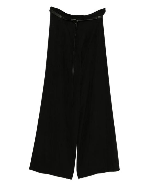 Ma+ Black Wide-Leg Trousers