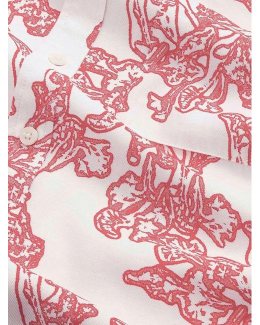 NN07 Pink Print Short Sleeve Shirt for men