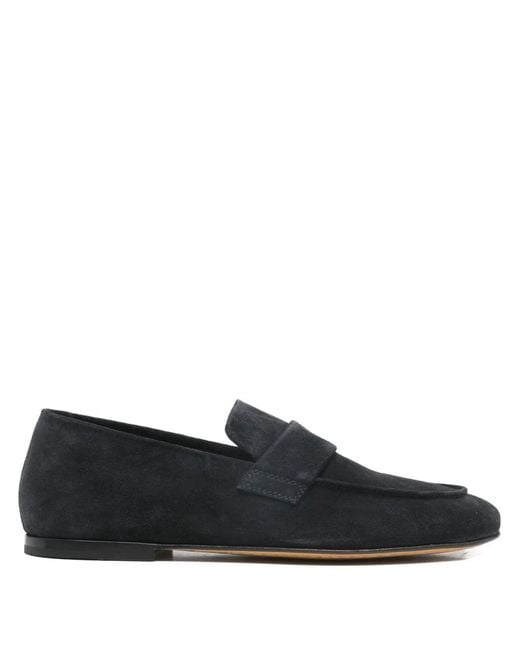 Officine Creative Black Strap Loafers