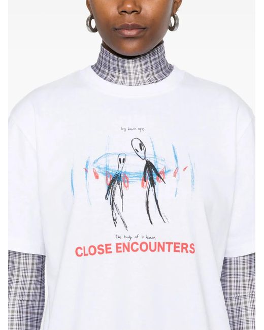 Coperni Close Encounter Tシャツ White