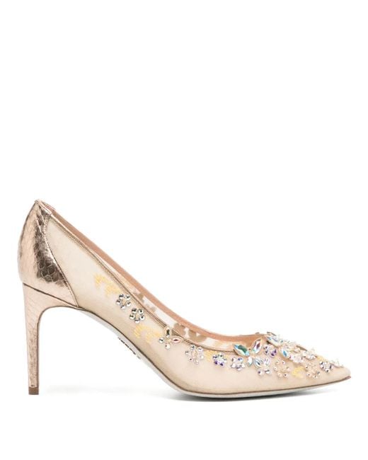 Rene Caovilla Natural 85Mm Cinderella Pumps
