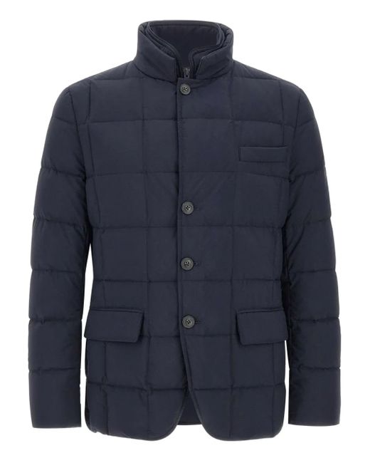 Piumino Con Bottoni di Fay in Blue da Uomo