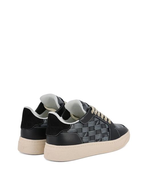 Giuseppe Zanotti Black Gz Moreau Paris Monogram Sneakers