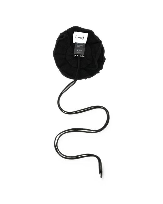 Nude Black Broche Florale En Maille