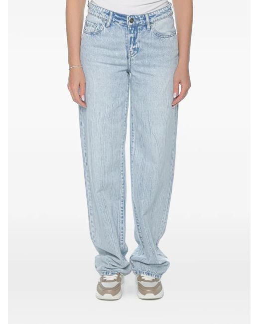 ARMANI EXCHANGE Blue Logo-Patch Jeans