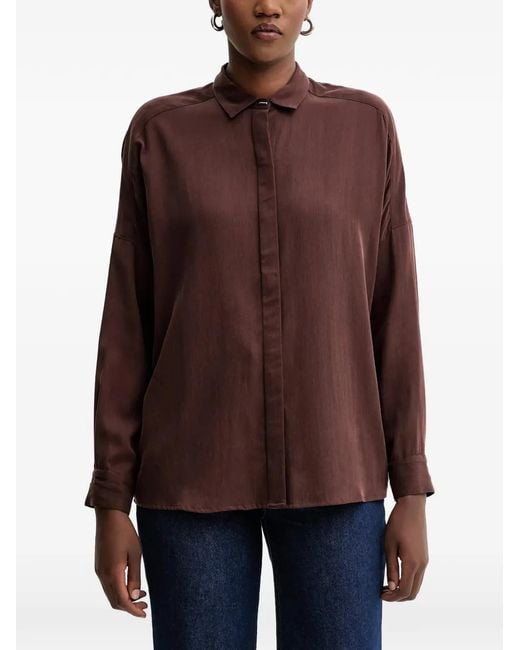Sessun Button-Up Overhemd in het Brown