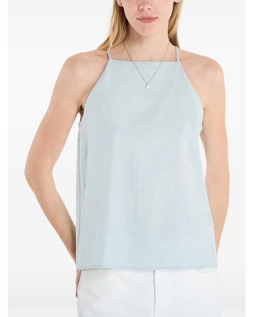 Calvin Klein Blue Cami Square-Neck Top