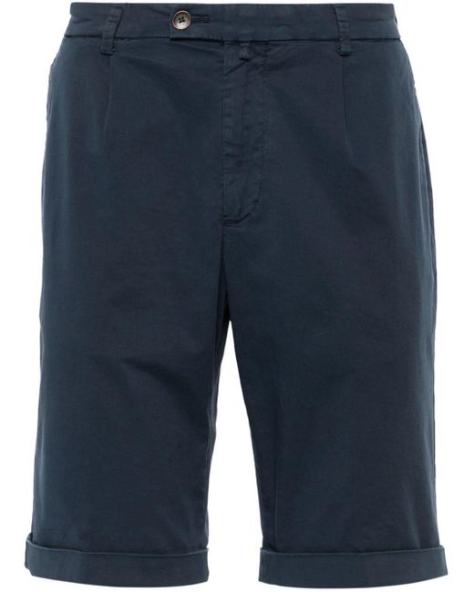 Briglia 1949 Blue Darted Cotton Bermuda Shorts for men