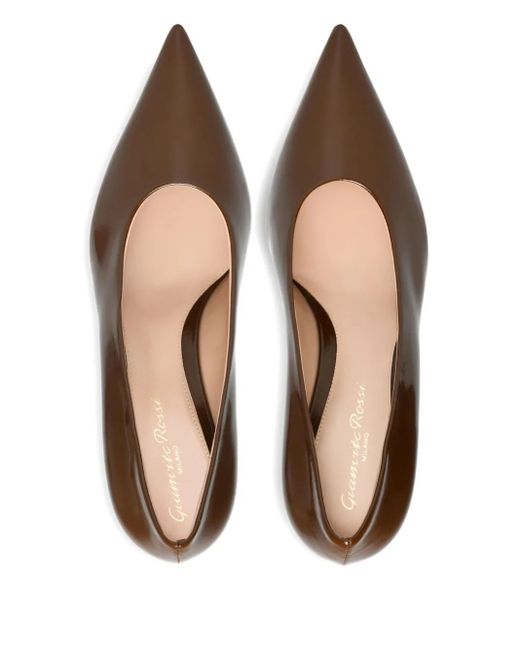 Gianvito Rossi Brown 55Mm Robbie Pumps