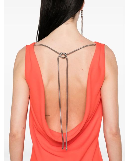 Max Mara Red Sleeveless Maxi Dress