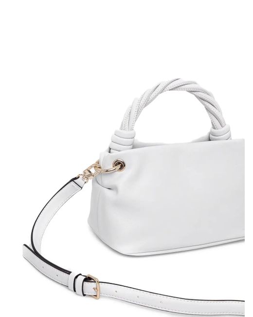 Guess White Sansa Twisted-Handle Tote Bag