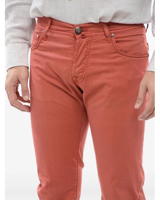 Corneliani Tone-On-Tone Embroidered Jeans for men
