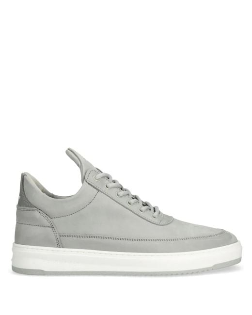 Filling Pieces White Low Top Base Sneakers for men