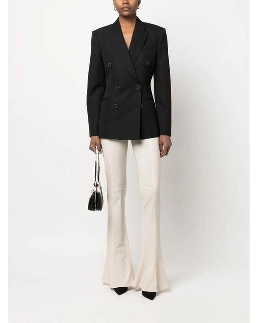 ARMARIUM Black Myra Double-Breasted Wool Blazer