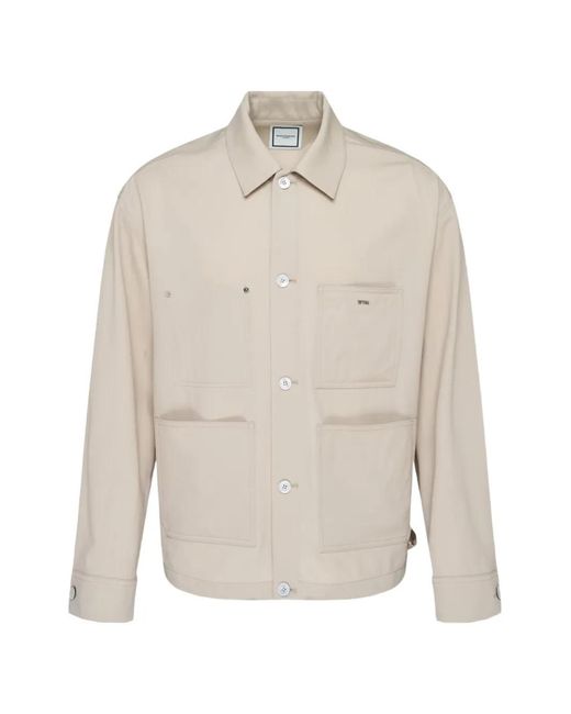 Wooyoungmi White Chemise À Poche Plaquée for men