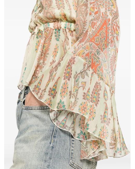 Etro Natural Silk Shirt