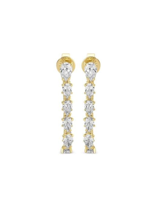 Anita Ko Metallic 18Ct Caro Diamond Drop Earrings