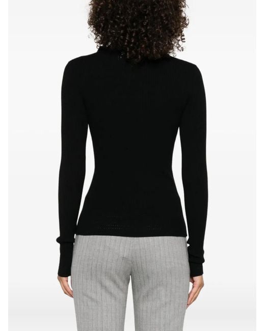 Twinset Black Long-Sleeves T-Shirt