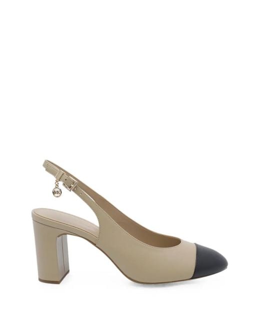 MICHAEL Michael Kors Metallic Piper Flex Cap-Toe Slingback-Strap Heeled Pumps