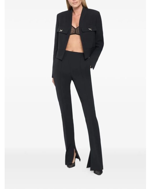 Genny Black Split Trousers