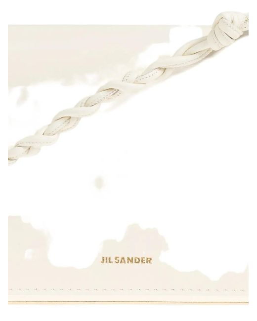 Jil Sander Natural Braided-Strap Leather Wallet