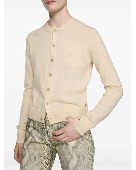 Acne Natural Wool-Blend Cardigan