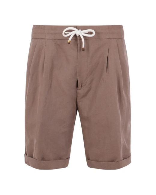 Brunello Cucinelli Gray Short À Lien De Resserrage for men