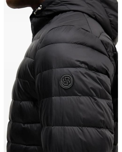 Veste Matelassée À Capuche Boss pour homme en coloris Black