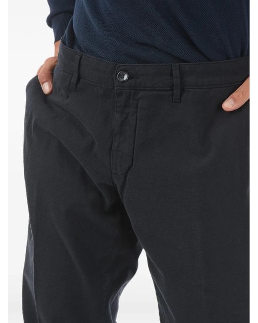 Cruna Black Newtown.L. Belt-Loop Trousers for men