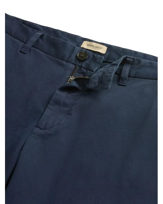 Woolrich Blue Classic Chino Shorts for men
