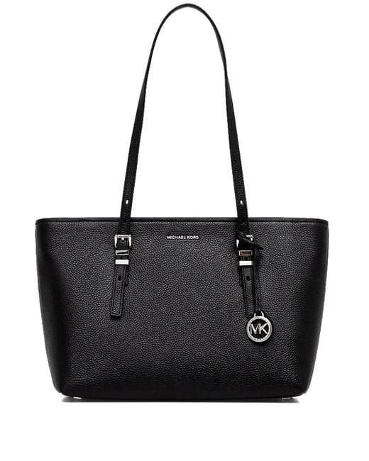 MICHAEL Michael Kors Black Shopper mit Logo-Anhänger