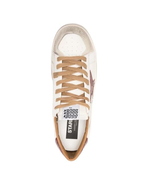 Golden Goose Deluxe Brand White Baskets Stardan En Cuir for men