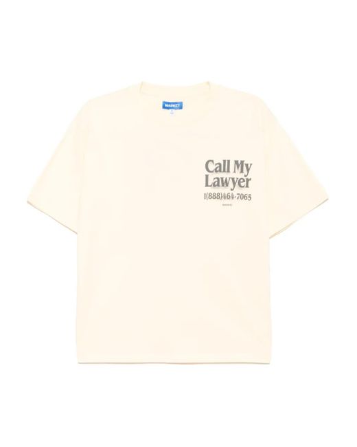 メンズ Market Call My Lawyer 3d Tシャツ Natural