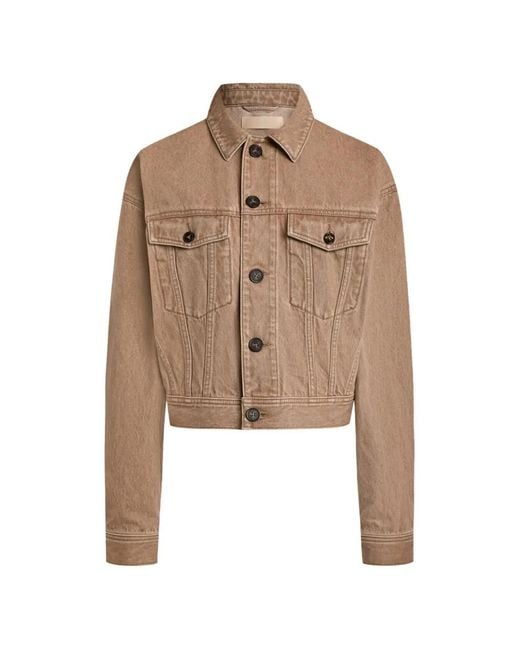 12 STOREEZ Natural Button-Fastening Denim Jacket