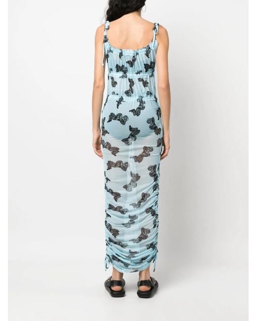 Abito Con Stampa Grafica di Charles Jeffrey in Blue
