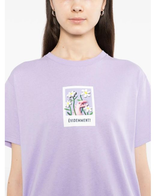 SPORT b. by agnès b. Purple 3D Dino T-Shirt