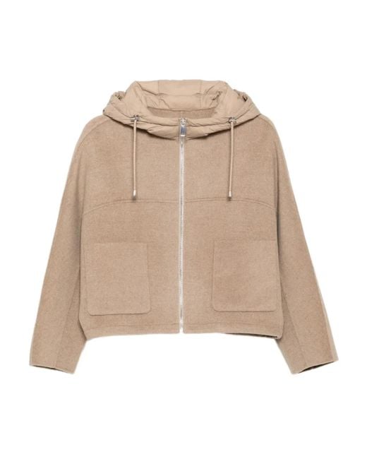 N.Peal Cashmere クロップド ジャケット Natural
