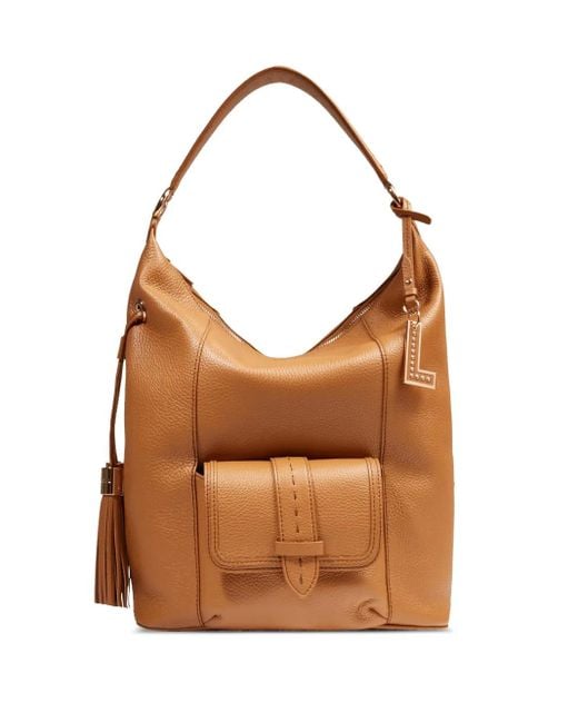 Lancel Brown Medium Premier Flirt Tassel Shoulder Bag