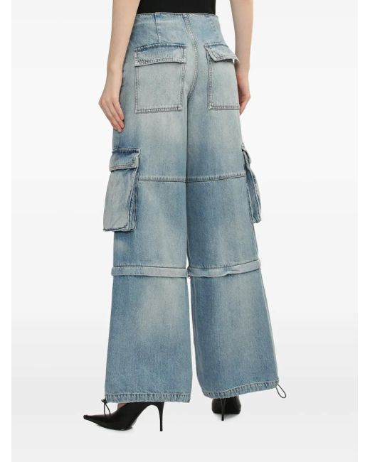 we11done Blue Cargo Jeans