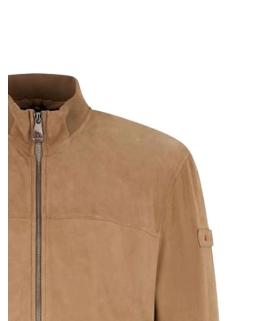 Peuterey Brown Leather Jacket for men