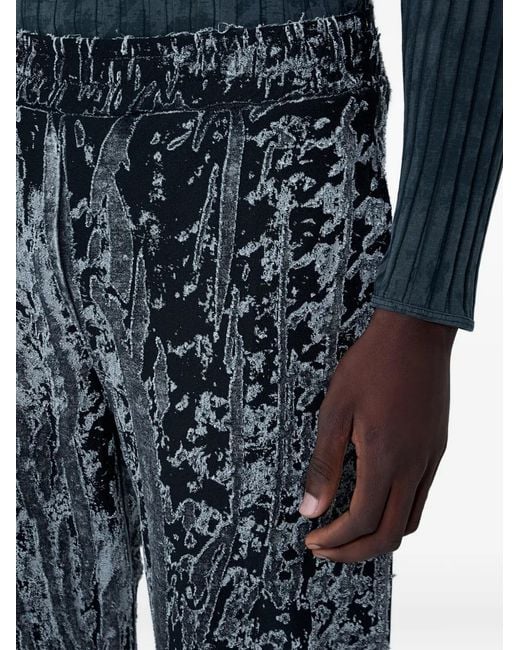 DIESEL Blue P-Corr Elasticated-Waistband Trousers for men