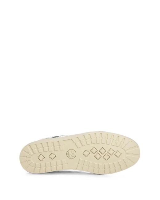 Timberland White Lisbon Street Logo-Embroidered Sneakers for men