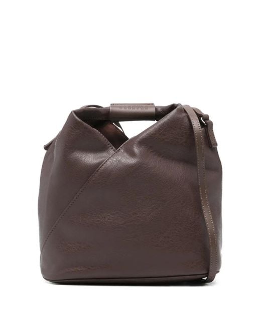 Bolso de hombro con costuras diagonales MM6 by Maison Martin Margiela de color Brown