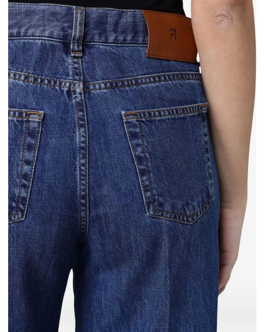 PT Torino Blue Cindy Wide-Leg Jeans