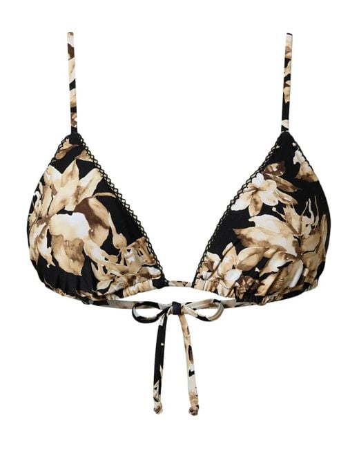 Twinset Bikinitop Met Print in het Natural