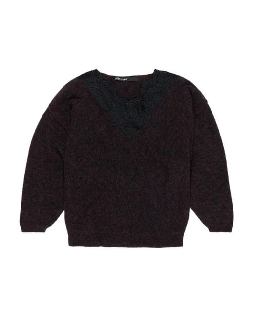 Bimba Y Lola レースインサート セーター Black